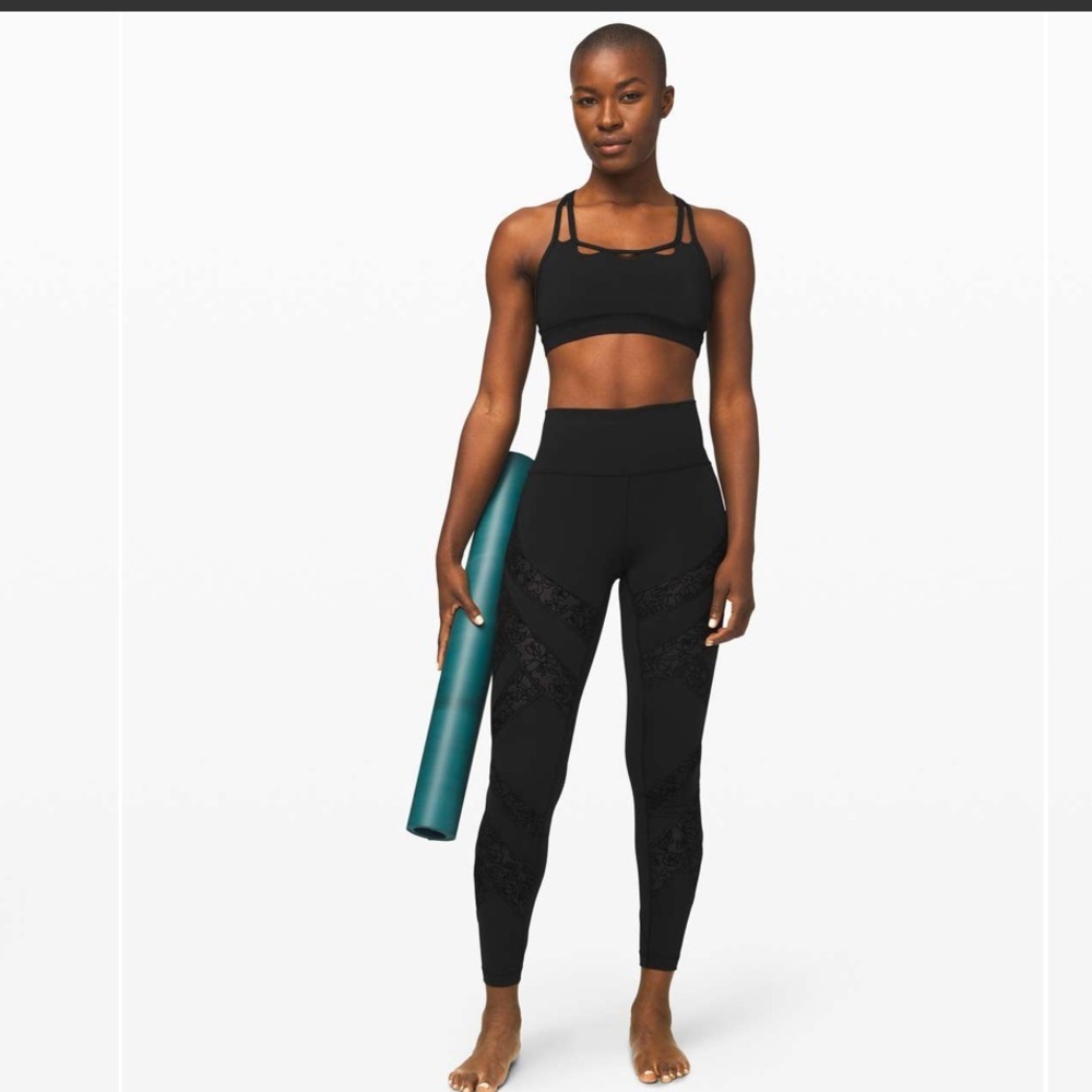 lululemon🍋Black Wunder Under High-Rise Tight *Flocked 28” - Picture 5 of 8